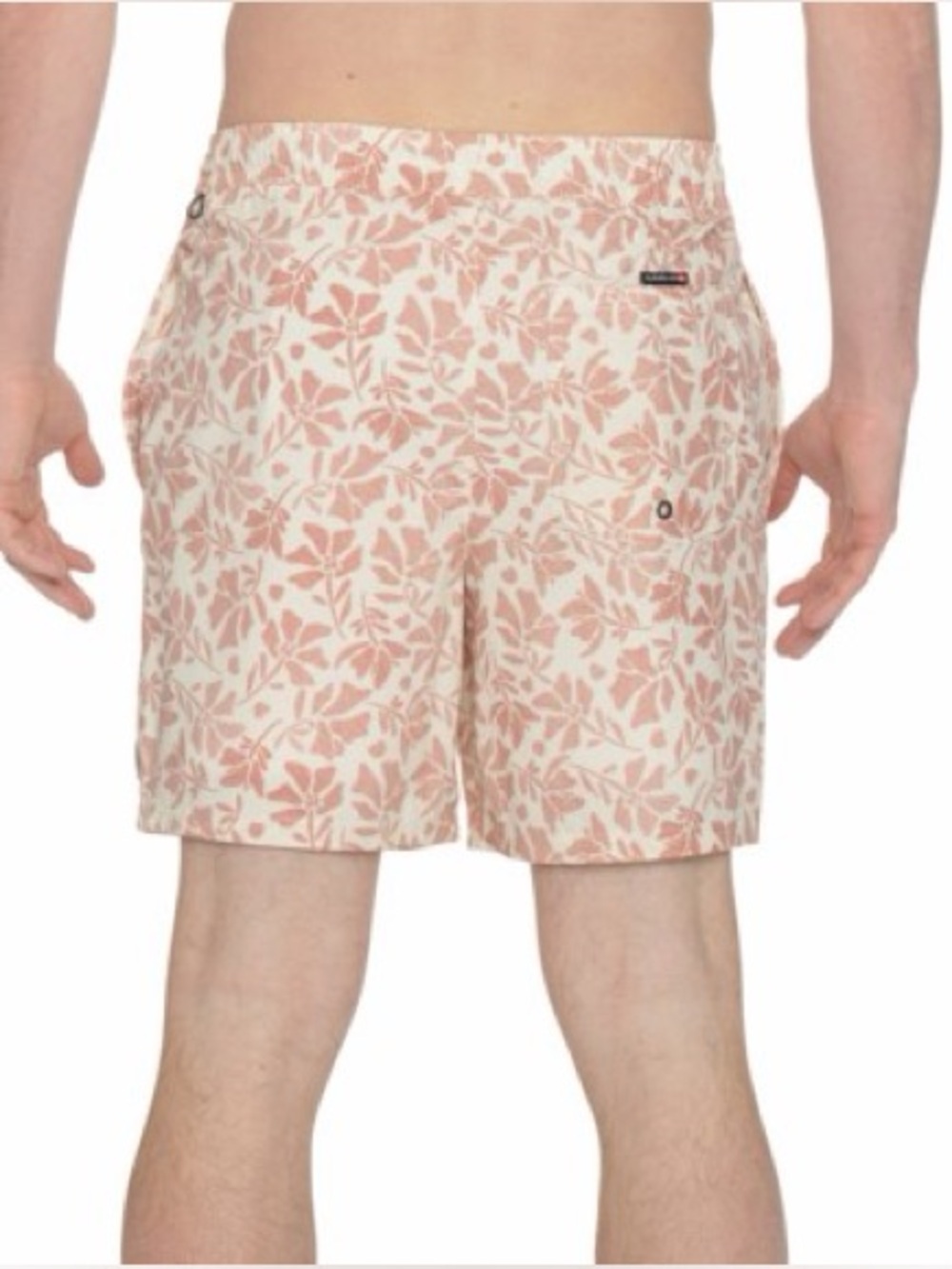 Quiksilver Cream & Pink Floral Board Shorts - Picture 12 of 13